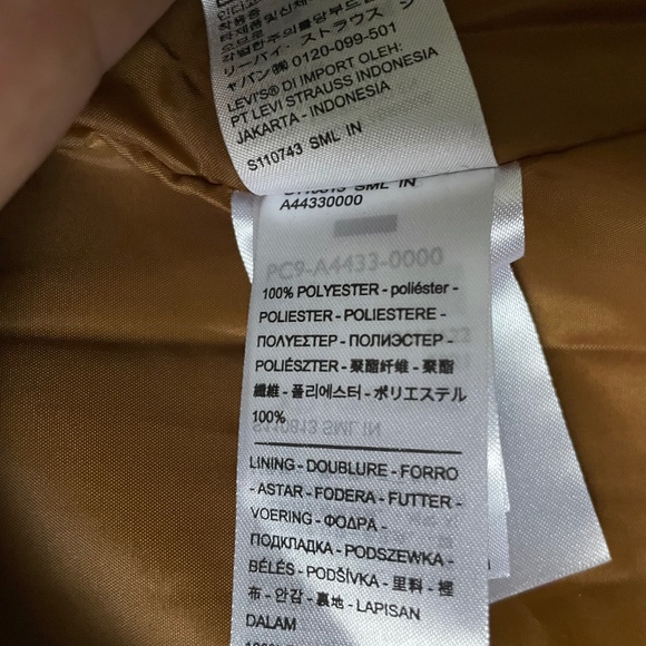 Levi’s Men’s XL Camel Tan Faux Wool Winter Chore Coat - Picture 5 of 5